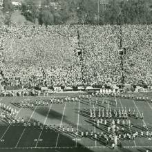 Band performing "Parade of the Wooden Soldiers," 1962 Rose Bowl, January 1, 1962