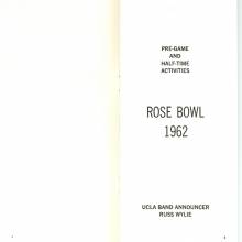 Band Press Release, pages 4-5, 1962 Rose Bowl