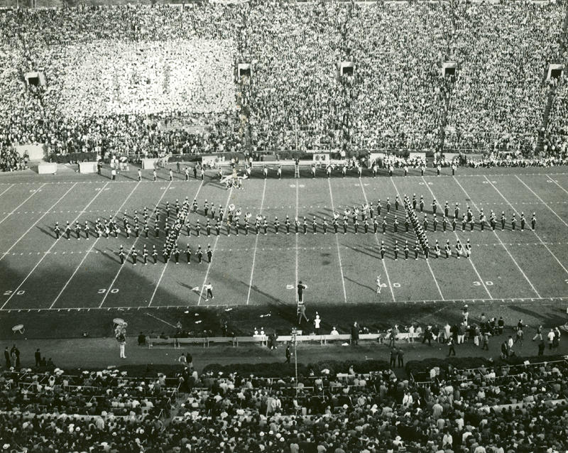 Bridge formation, January 1, 1966, 1966 Rose Bowl