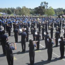 Band Day rehearsal, October 29, 2011