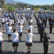 Band Day rehearsal, October 29, 2011