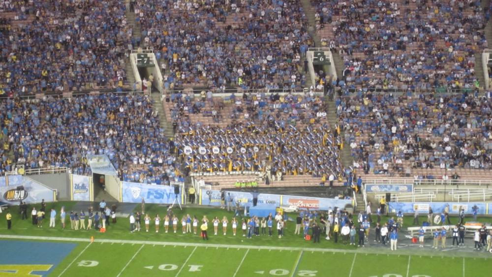 Band in stands, UCLA vs. Cal, October 29, 2011