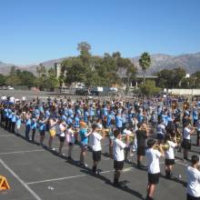 Band Day rehearsal, October 29, 2011