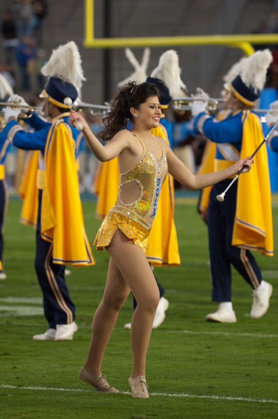 Feature Twirler Michelle Glymph, UCLA vs. Colorado, November 19, 2011