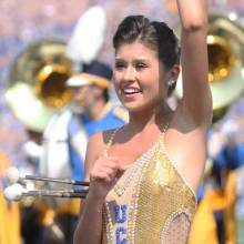 Feature Twirler Michelle Glymph, UCLA vs. Texas, September 17, 2011