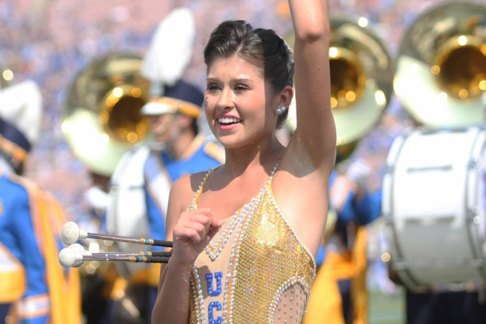 Feature Twirler Michelle Glymph, UCLA vs. Texas, September 17, 2011