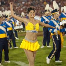 Feature Twirler Michelle Glymph, UCLA at USC, November 26, 2011