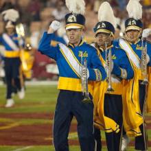 Trumpets during run-on, UCLA at USC, November 26, 2011