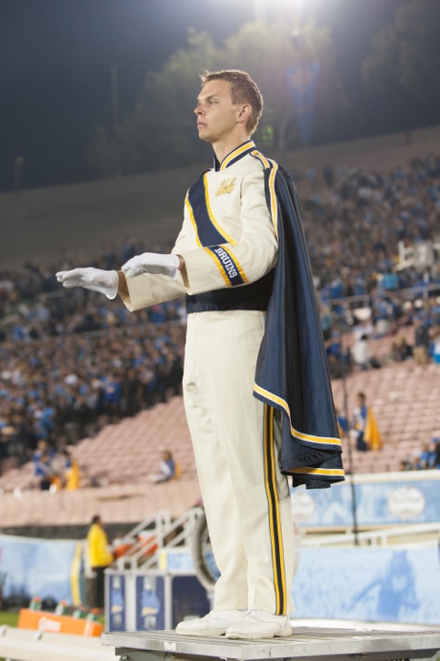 Drum Major Stephen Hufford, Arizona game, November 3, 2012