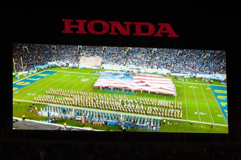 American Flag, Arizona game, November 3, 2012