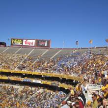 Band in stadium, Arizona State, October 27, 2012