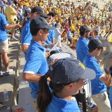 Drums in stands, Arizona State, October 27, 2012