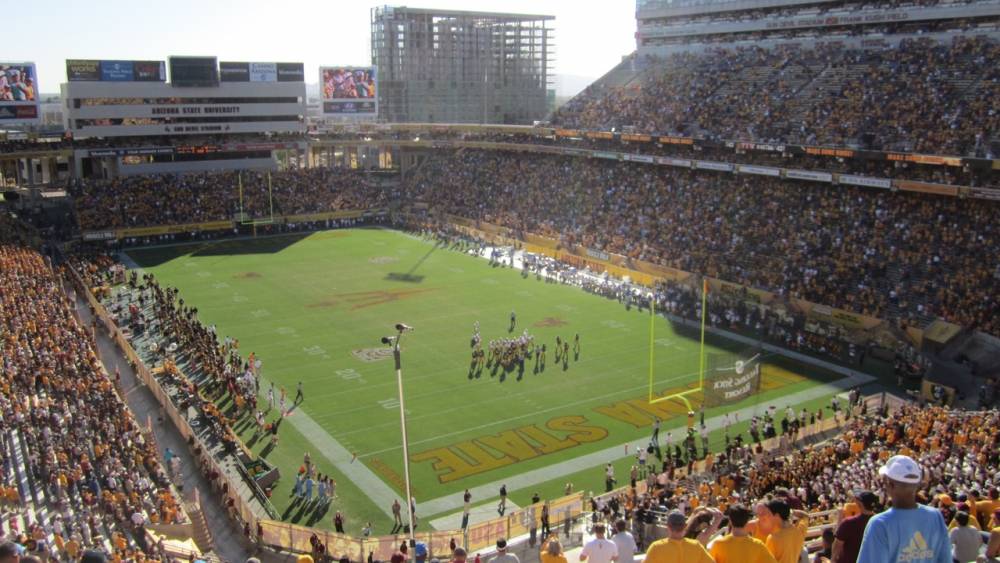 View from stands, Arizona State, October 27, 2012