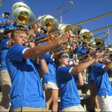 Brass in stands at Arizona State, October 27, 2012