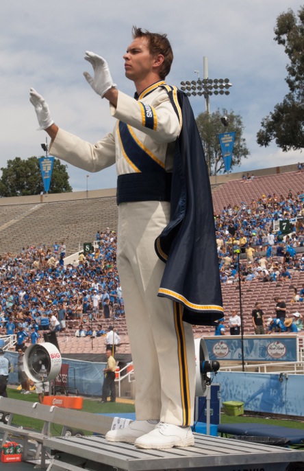 Drum Major Stephen Hufford, Oregon State game, September 22, 2012