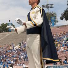 Drum Major Stephen Hufford, Oregon State game, September 22, 2012