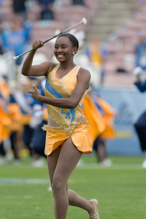 Feature Twirler ReJoyce Green, USC game, November 17, 2012